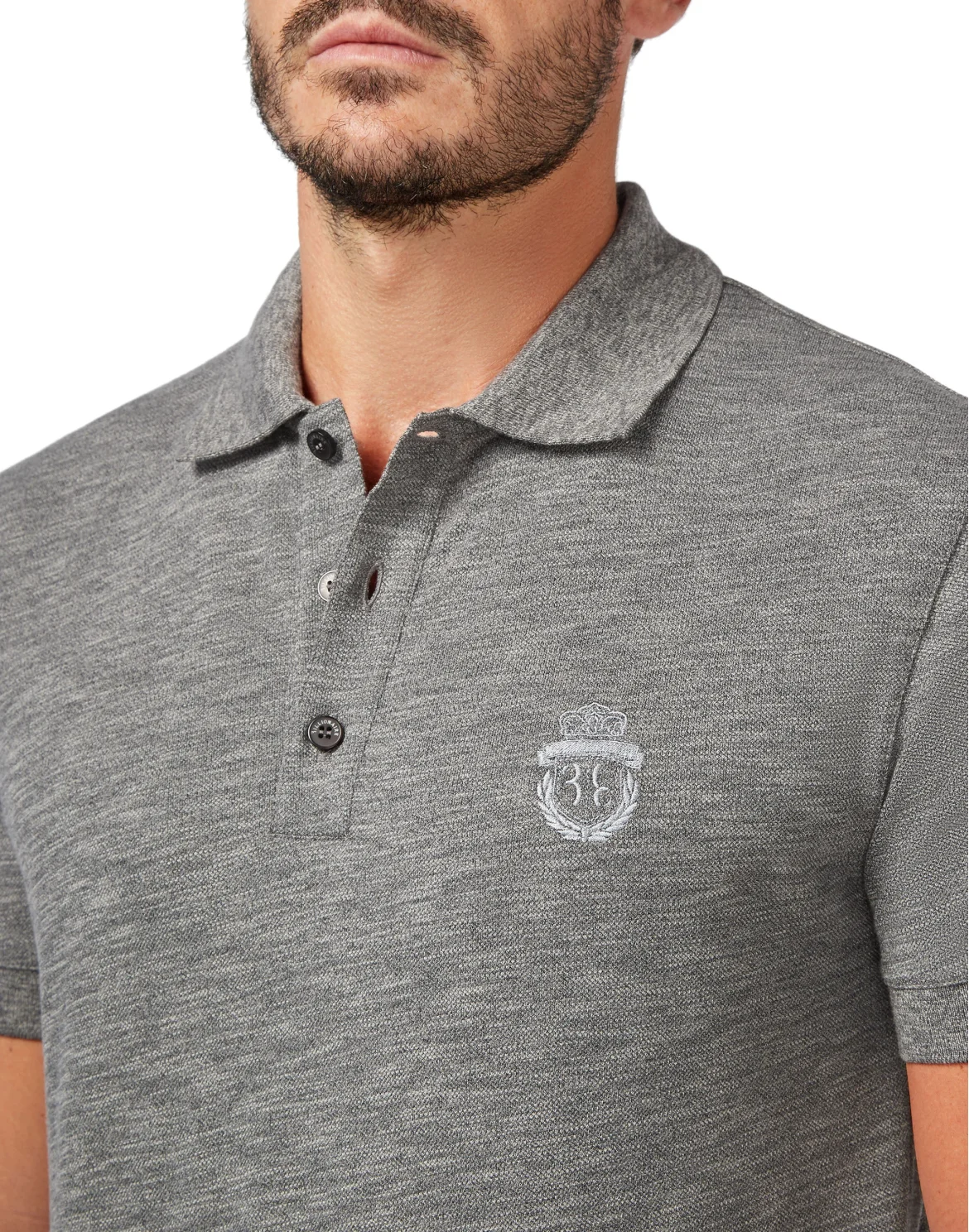 Polo shirt SS Crest, цвет: Серый