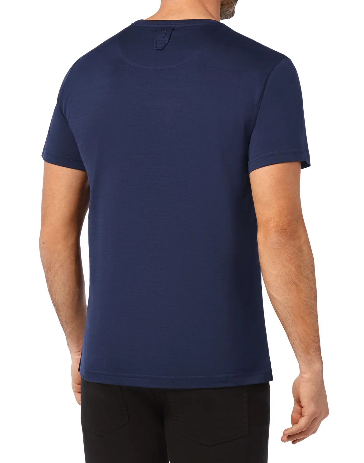 T-shirt Round Neck SS Jacquard Lion, цвет: Синий