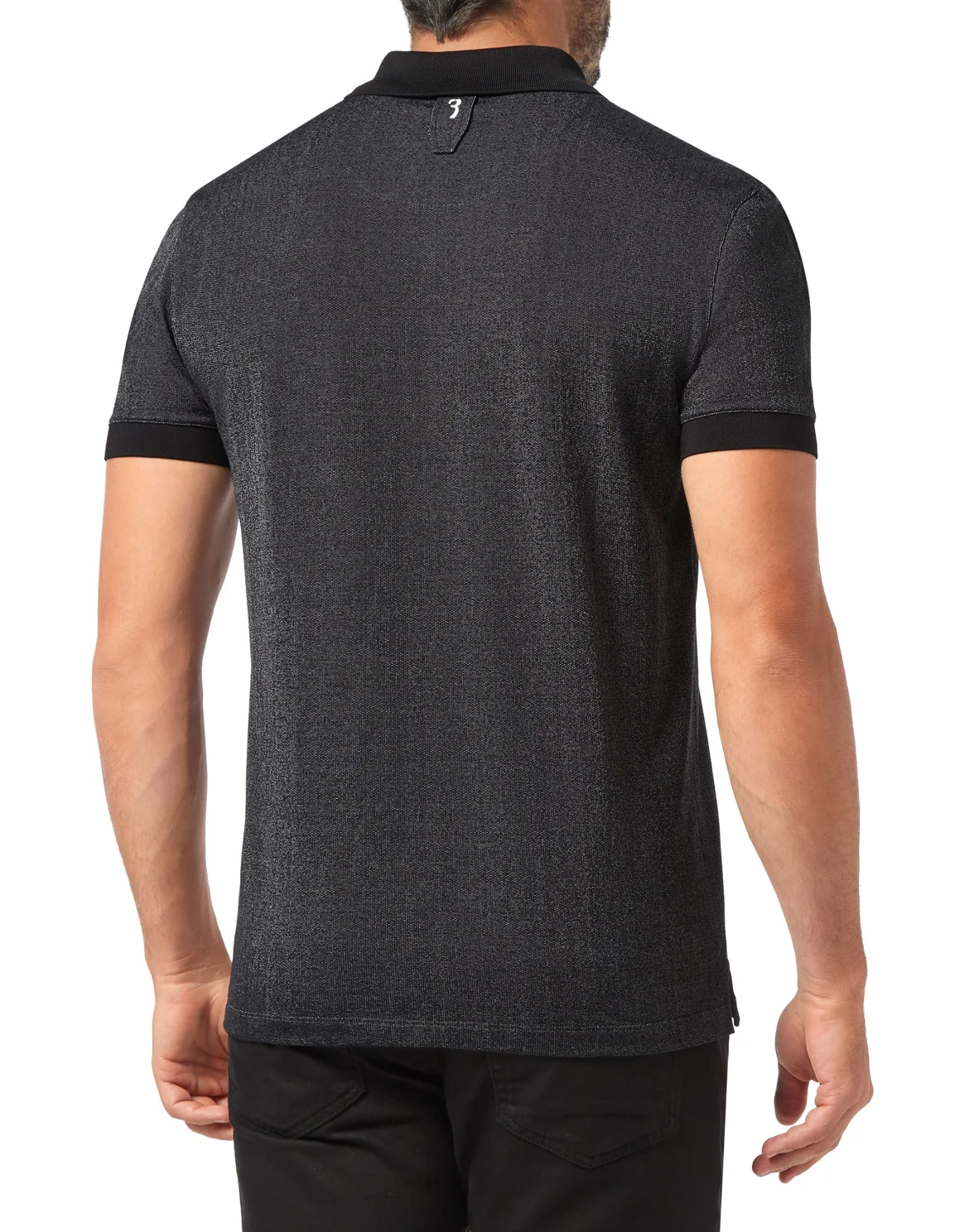 Polo shirt SS Jacquard Lion, цвет: Черный