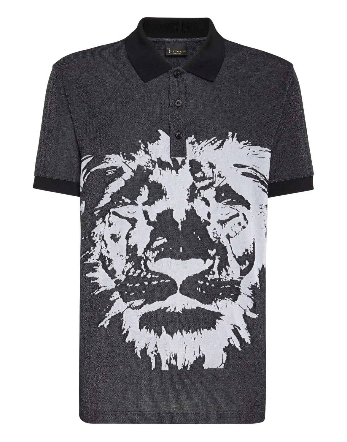 Polo shirt SS Jacquard Lion, цвет: Черный