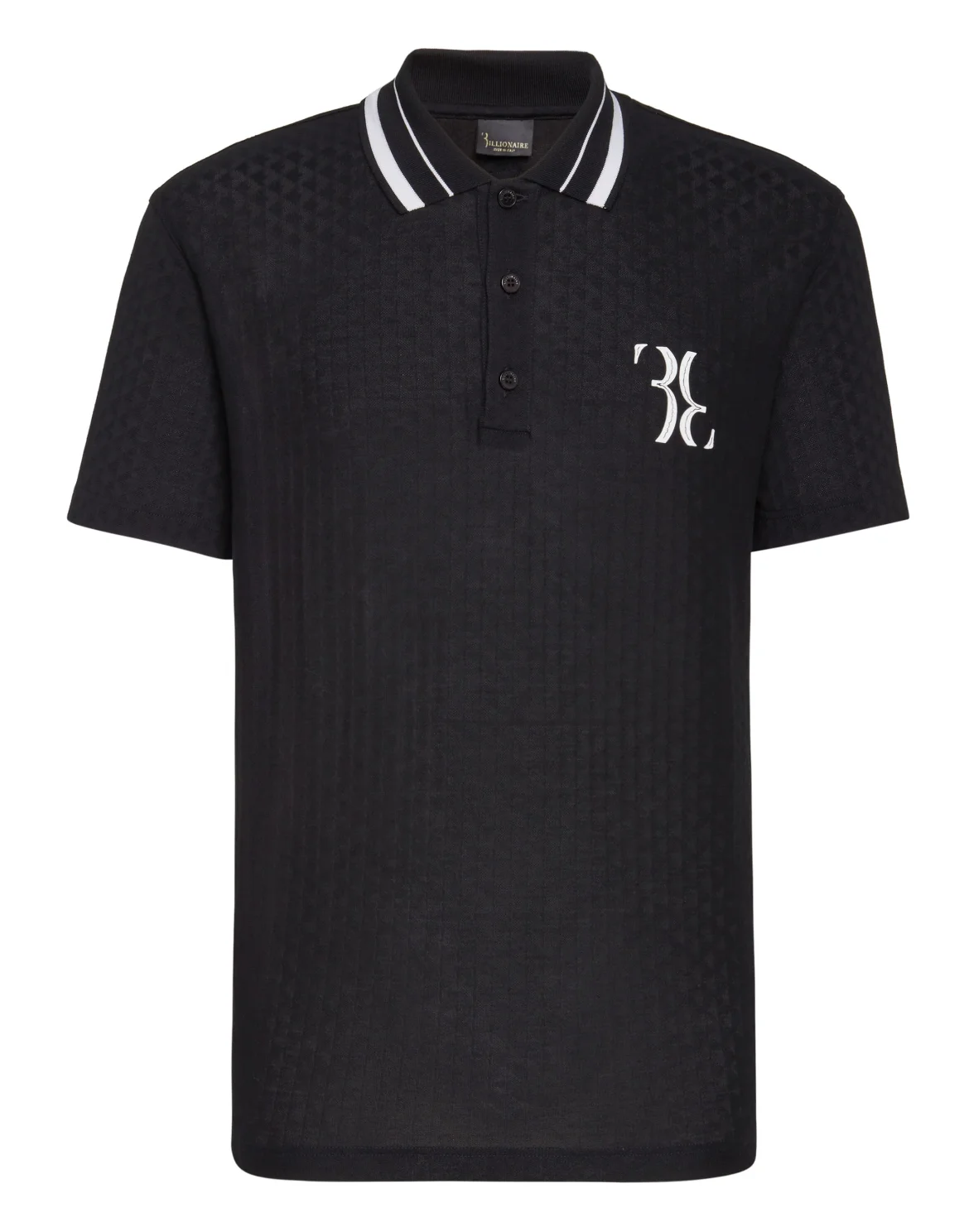 Polo shirt SS Jacquard Double B, цвет: Черный