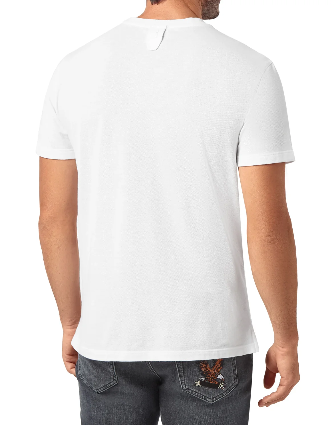 T-shirt Round Neck SS All over Crest, цвет: Белый