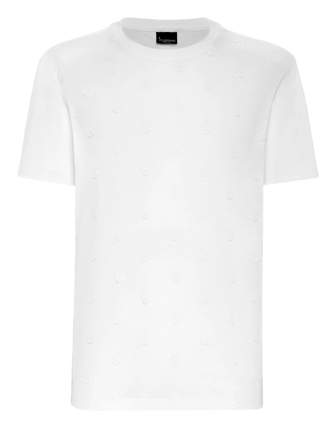 T-shirt Round Neck SS All over Crest, цвет: Белый