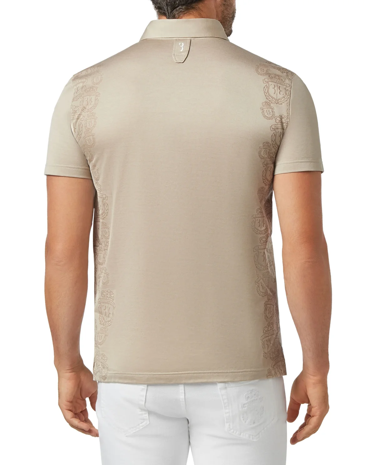 Polo shirt SS Crest, цвет: Бежевый
