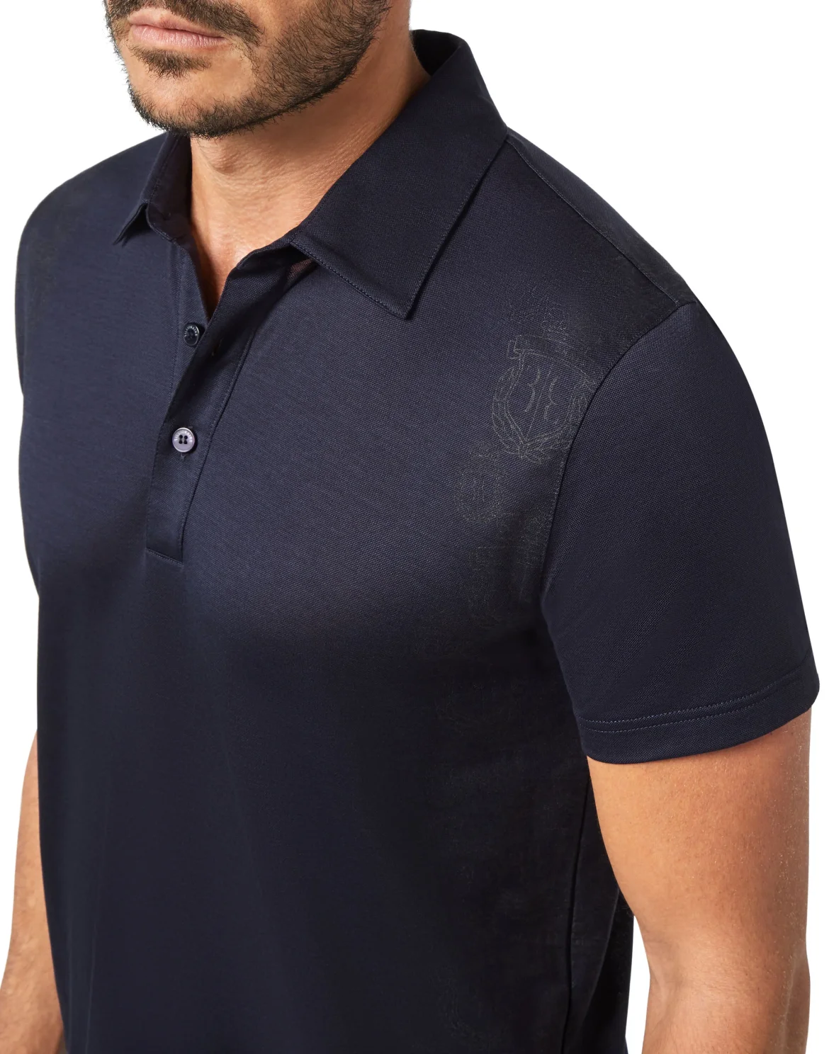 Polo shirt SS Crest, цвет: Синий