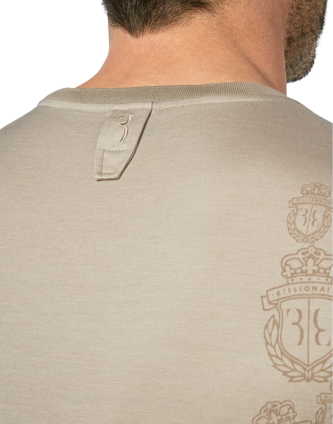 T-shirt Round Neck SS Crest, цвет: Бежевый