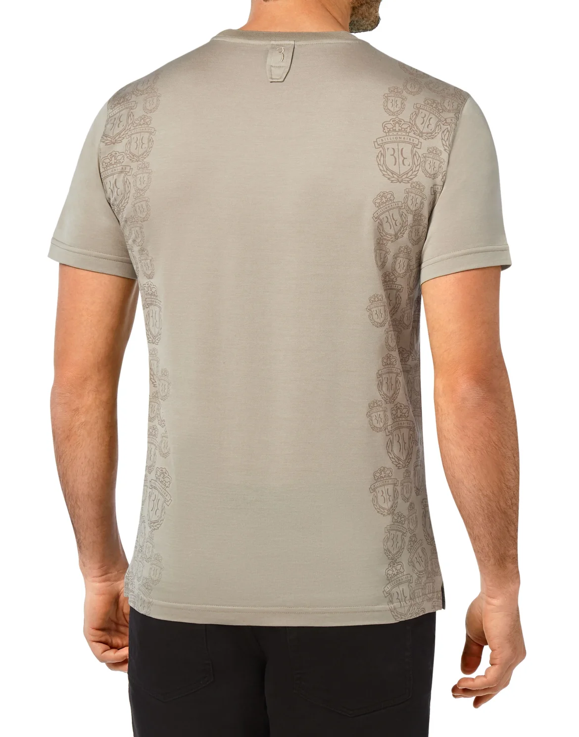 T-shirt Round Neck SS Crest, цвет: Бежевый