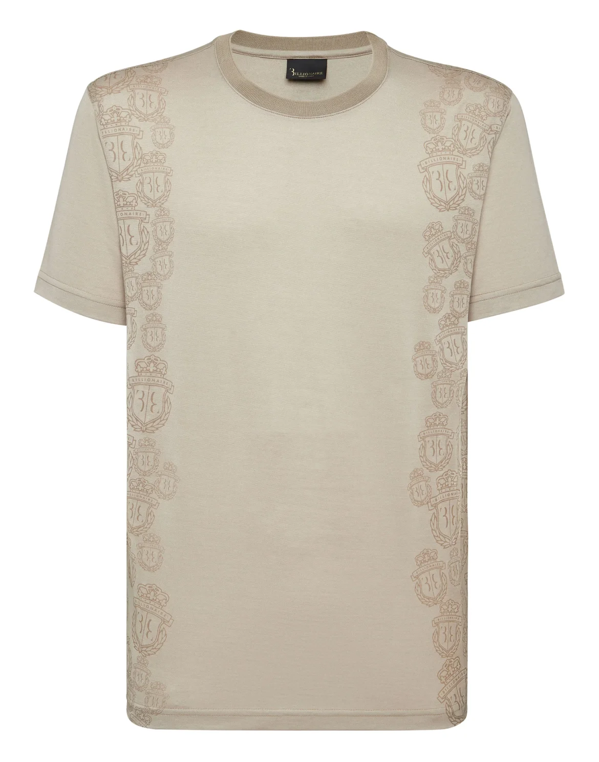 T-shirt Round Neck SS Crest, цвет: Бежевый