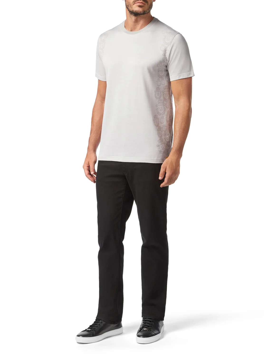 T-shirt Round Neck SS Crest, цвет: Серый