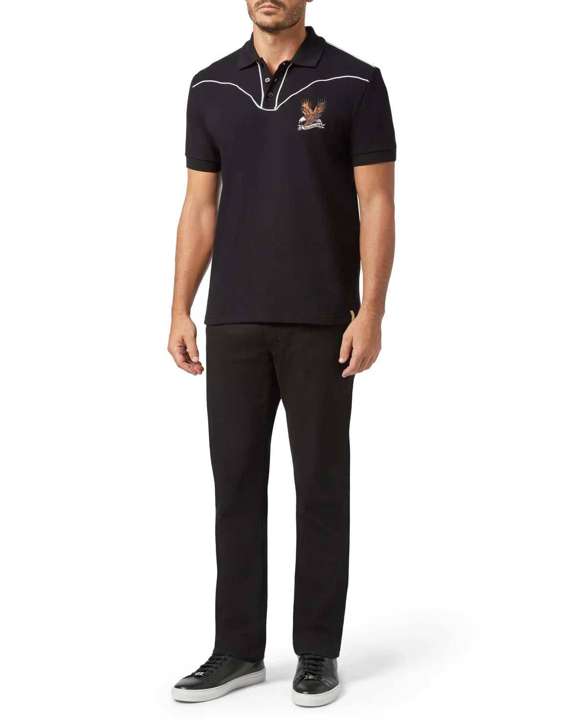 Polo shirt SS Falcon, цвет: Черный