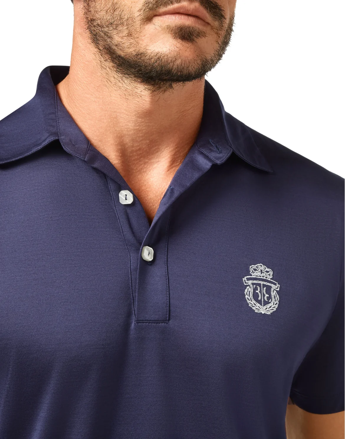 Polo shirt SS Crest, цвет: Синий