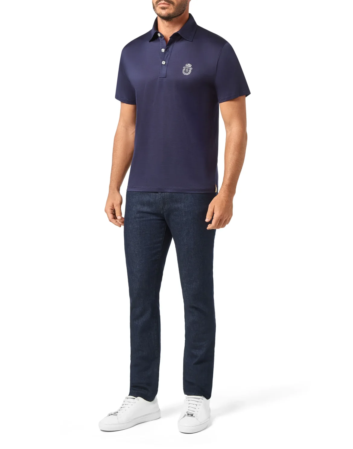 Polo shirt SS Crest, цвет: Синий