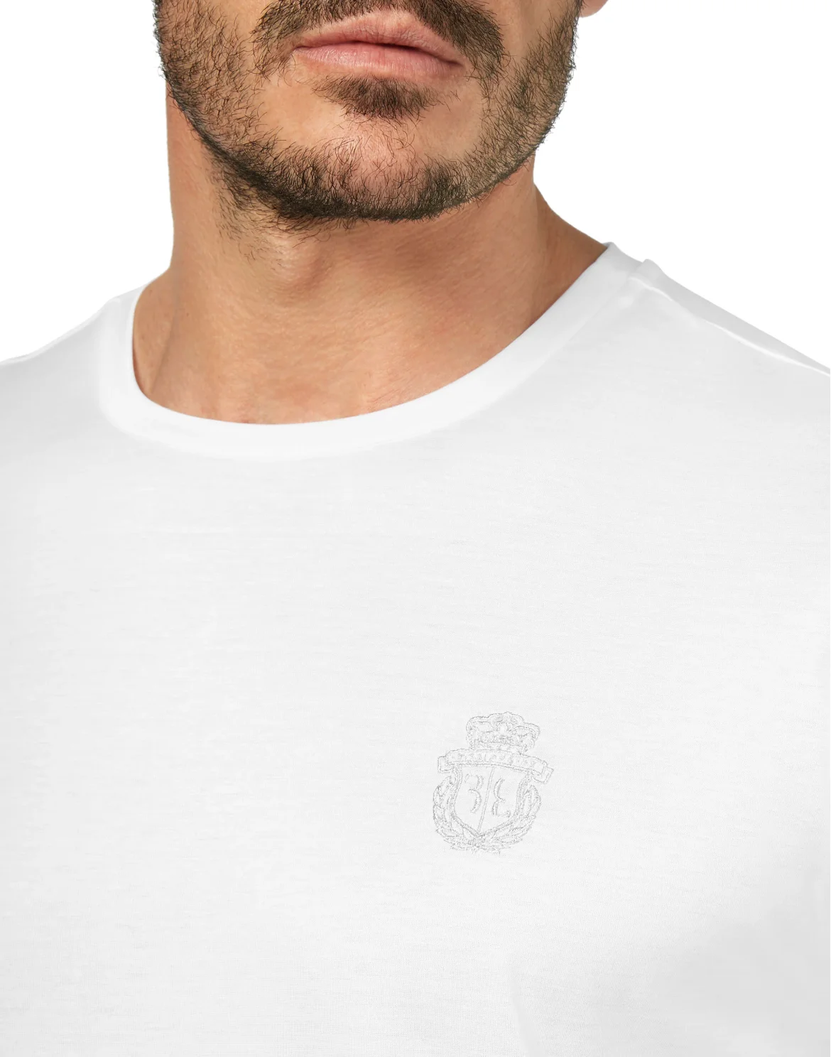 T-shirt Round Neck SS Crest, цвет: Белый