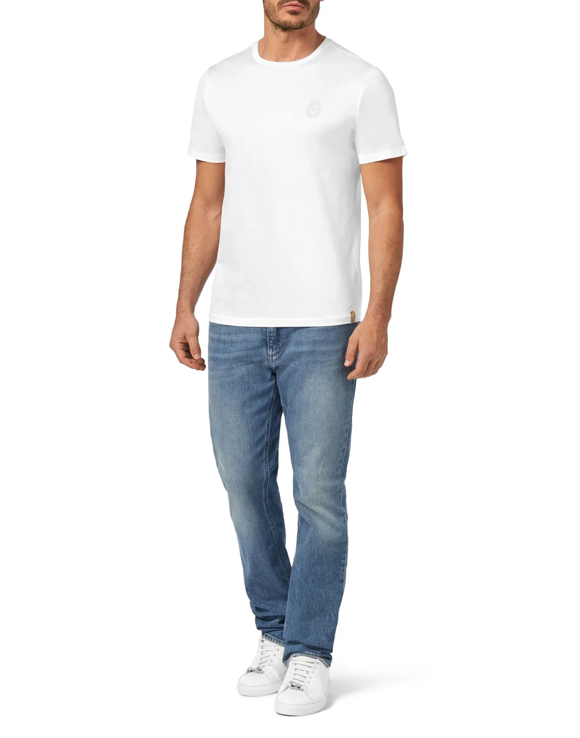 T-shirt Round Neck SS Crest, цвет: Белый