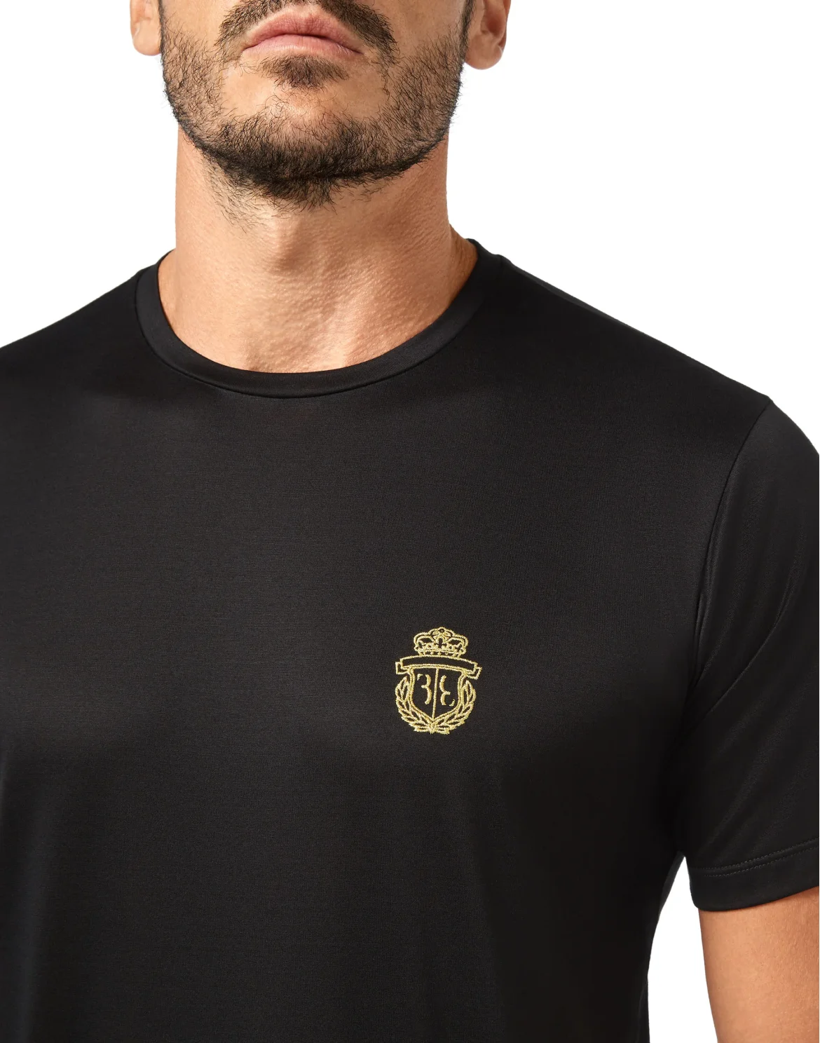 T-shirt Round Neck SS Crest, цвет: Черный