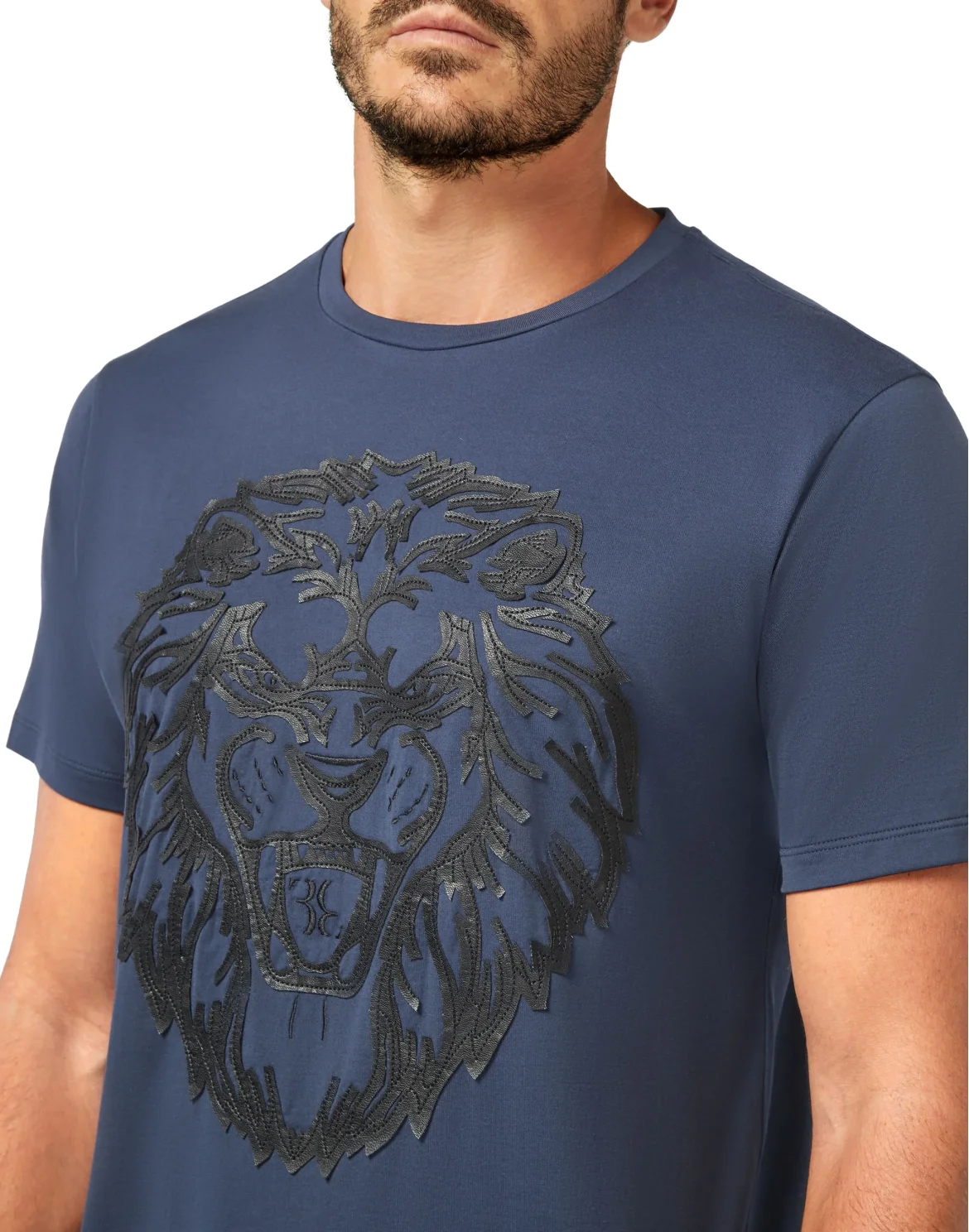 T-shirt Round Neck SS Lion, цвет: Синий