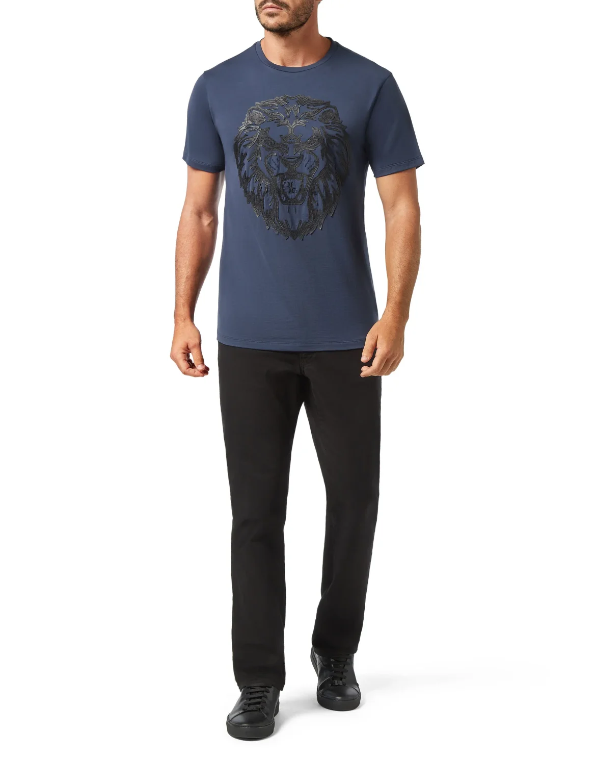 T-shirt Round Neck SS Lion, цвет: Синий