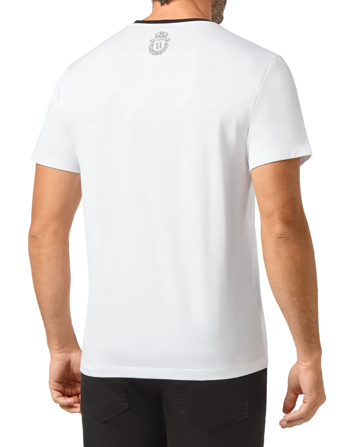 T-shirt Round Neck SS Baroque Double B, цвет: Белый