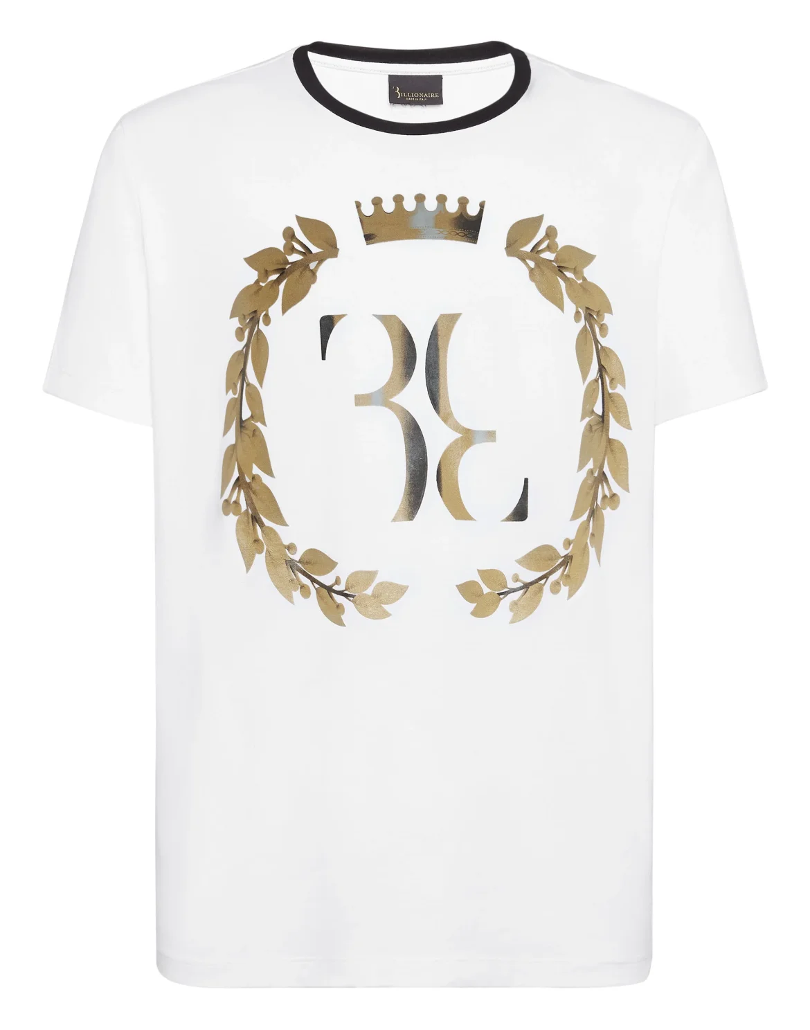 T-shirt Round Neck SS Baroque Double B, цвет: Белый