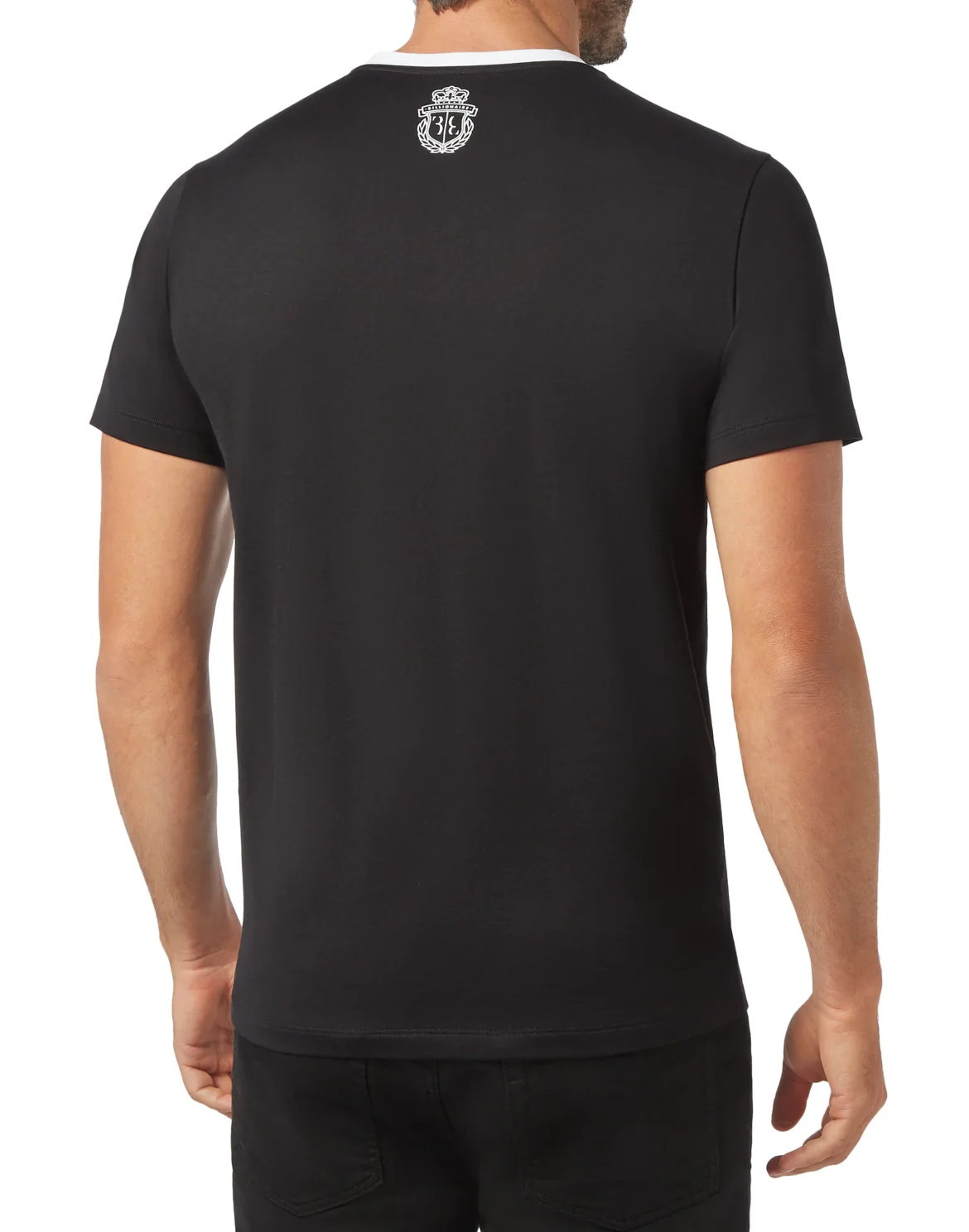 T-shirt Round Neck SS Baroque Double B, цвет: Черный