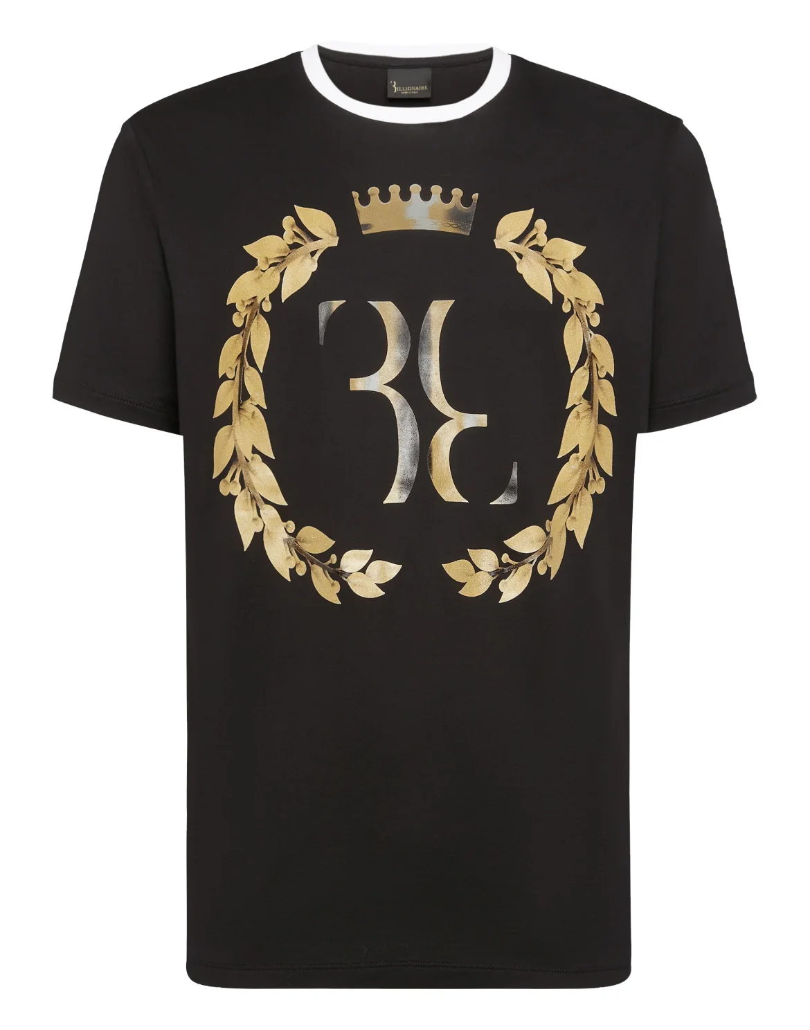 T-shirt Round Neck SS Baroque Double B, цвет: Черный