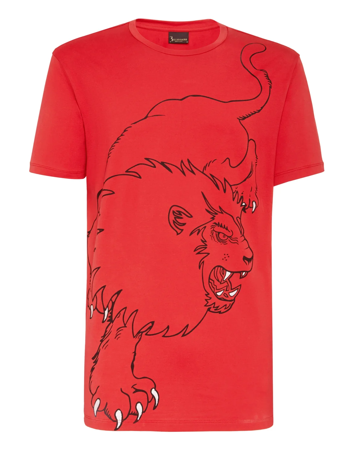 T-shirt Round Neck SS Lion, цвет: Красный