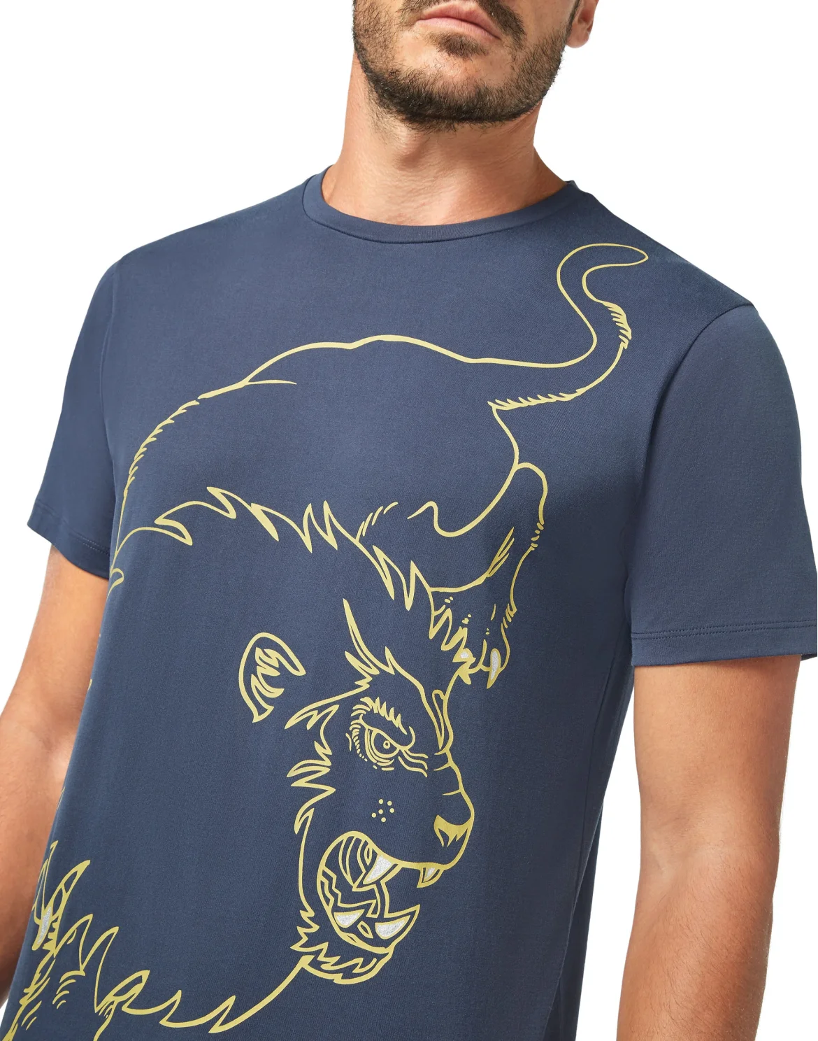 T-shirt Round Neck SS Lion, цвет: Синий