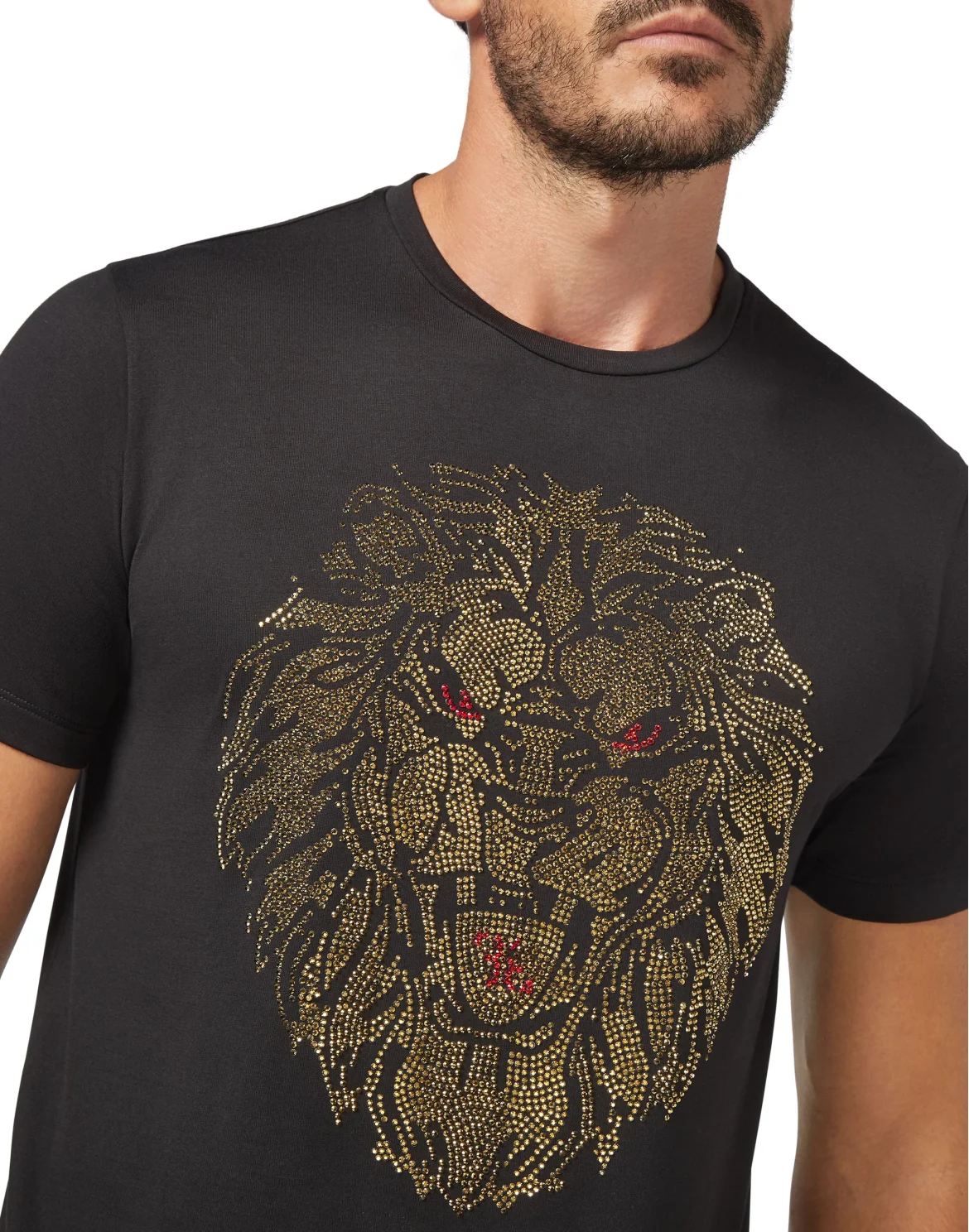 T-shirt Round Neck SS Lion, цвет: Черный