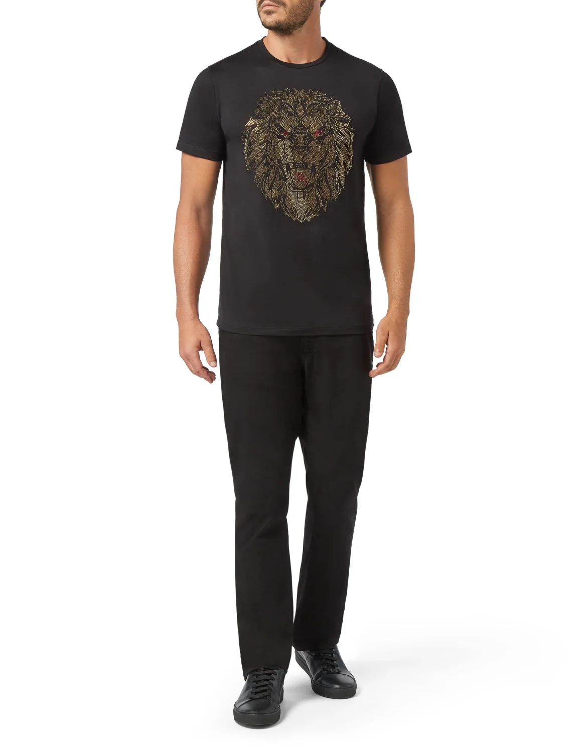 T-shirt Round Neck SS Lion, цвет: Черный