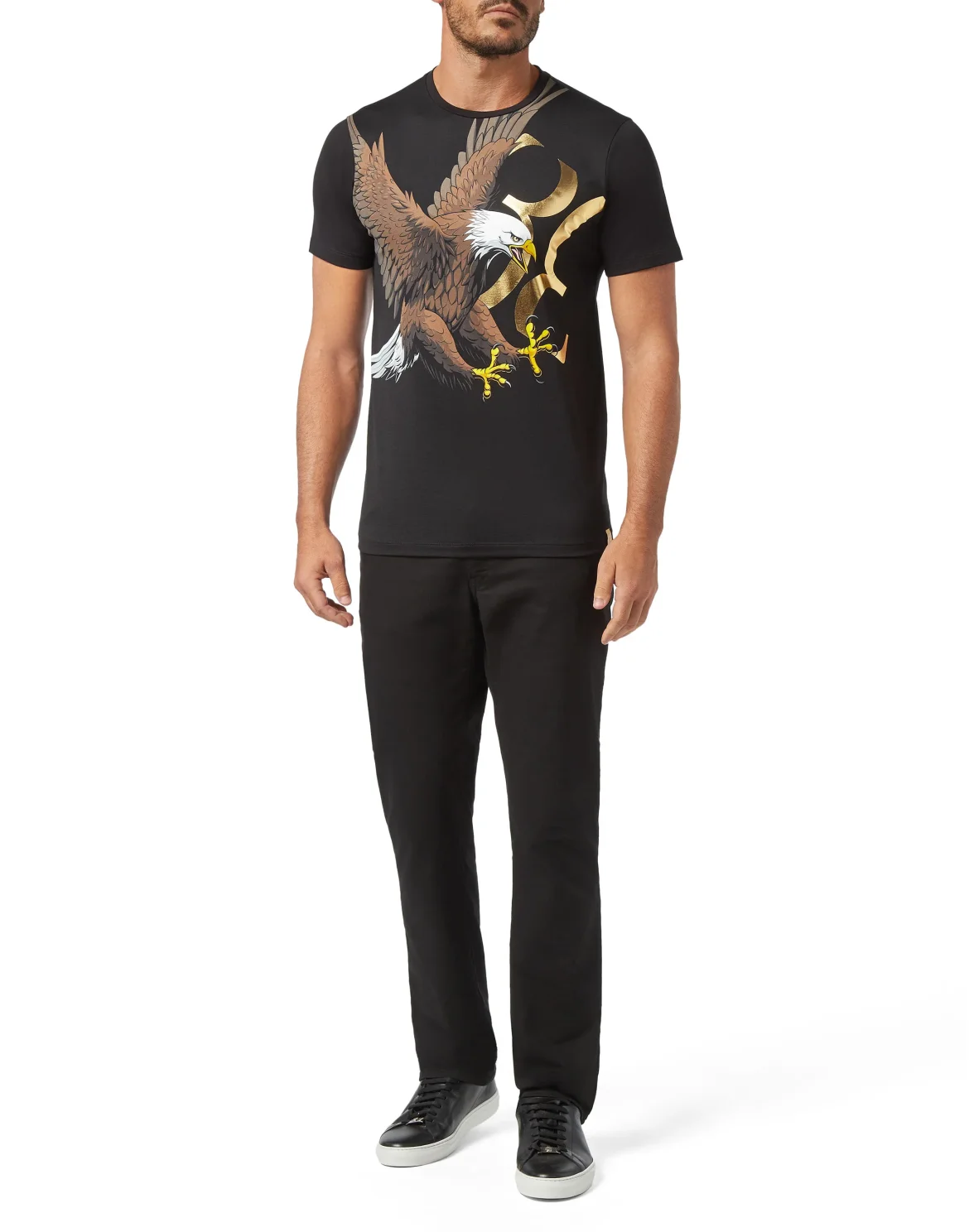 T-shirt Round Neck SS Falcon, цвет: Черный