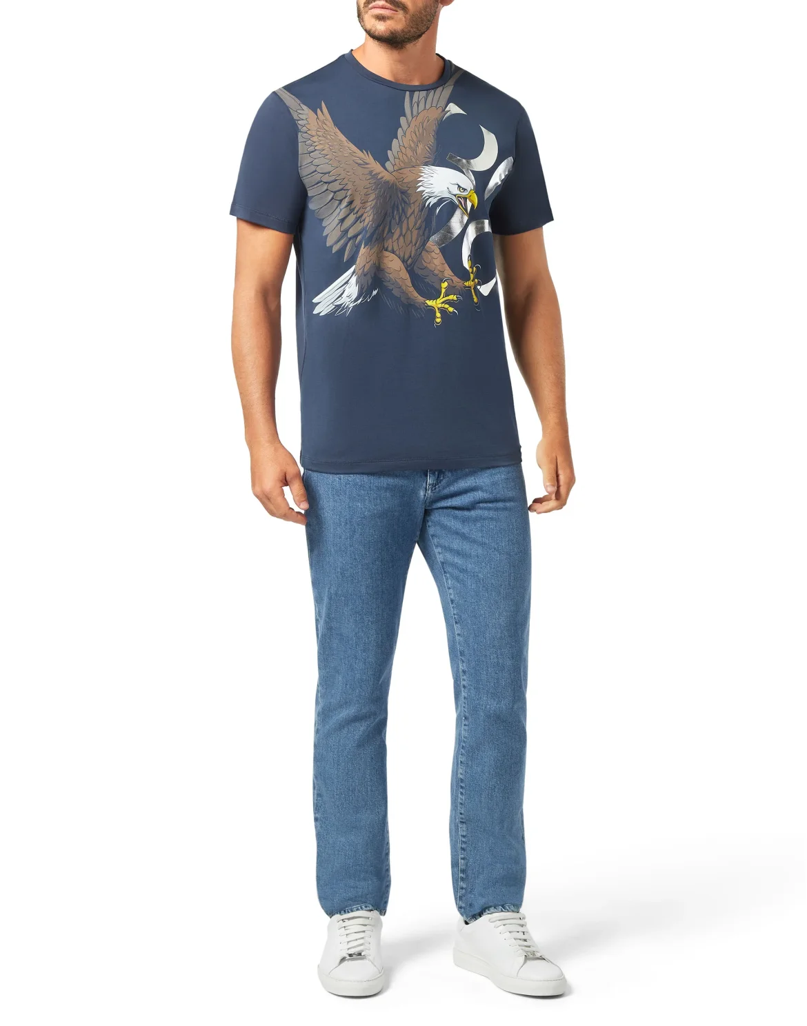 T-shirt Round Neck SS Falcon, цвет: Синий