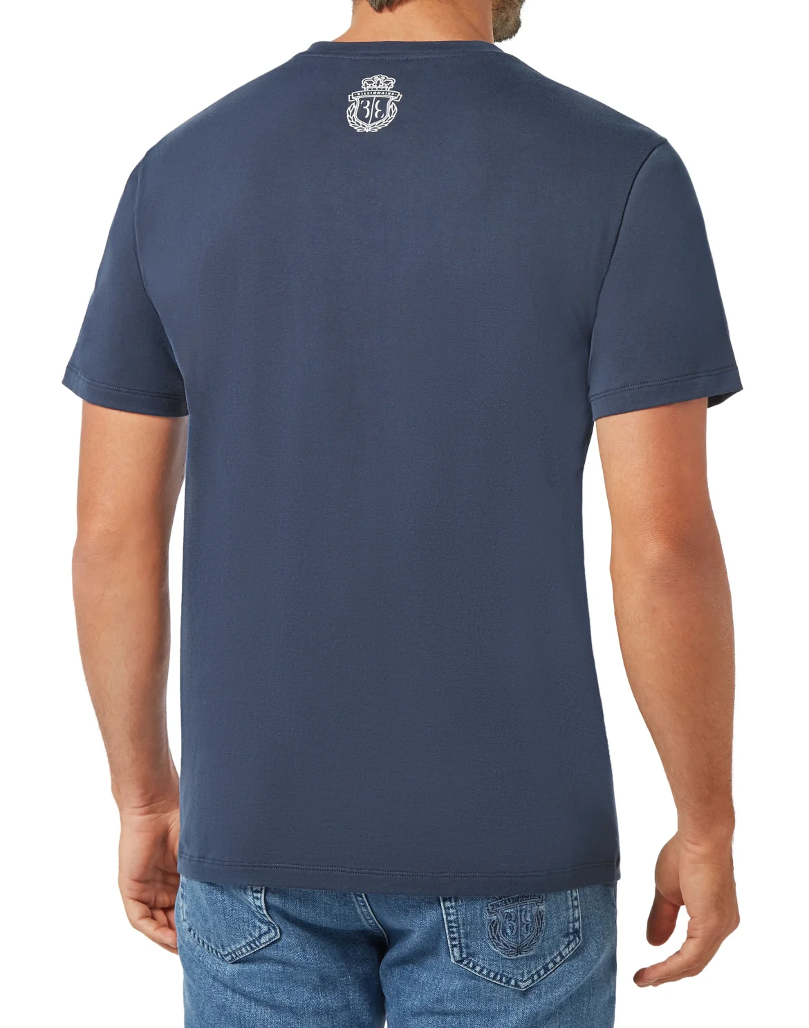 T-shirt Round Neck SS Logos, цвет: Синий