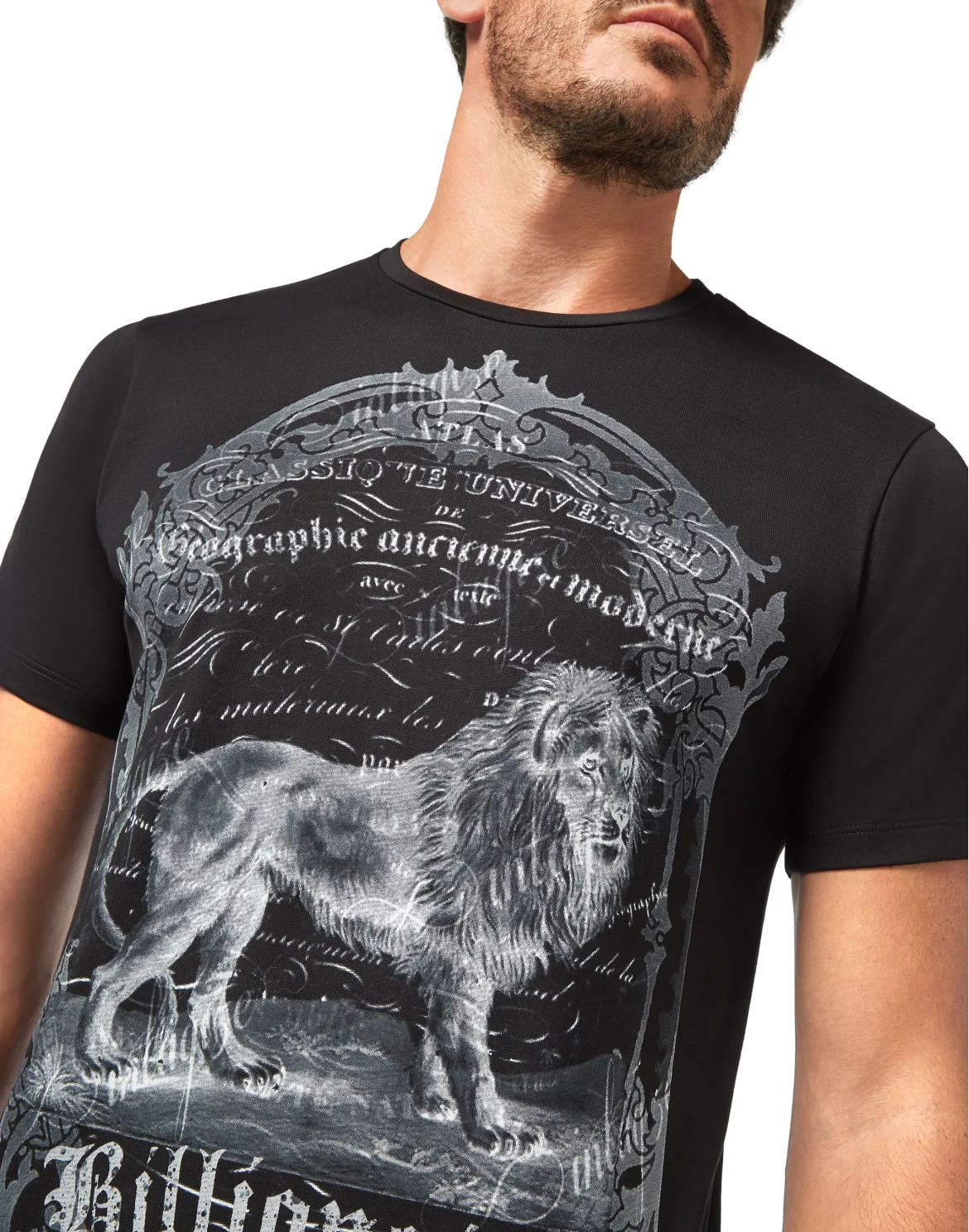 T-shirt Round Neck SS Lion, цвет: Черный
