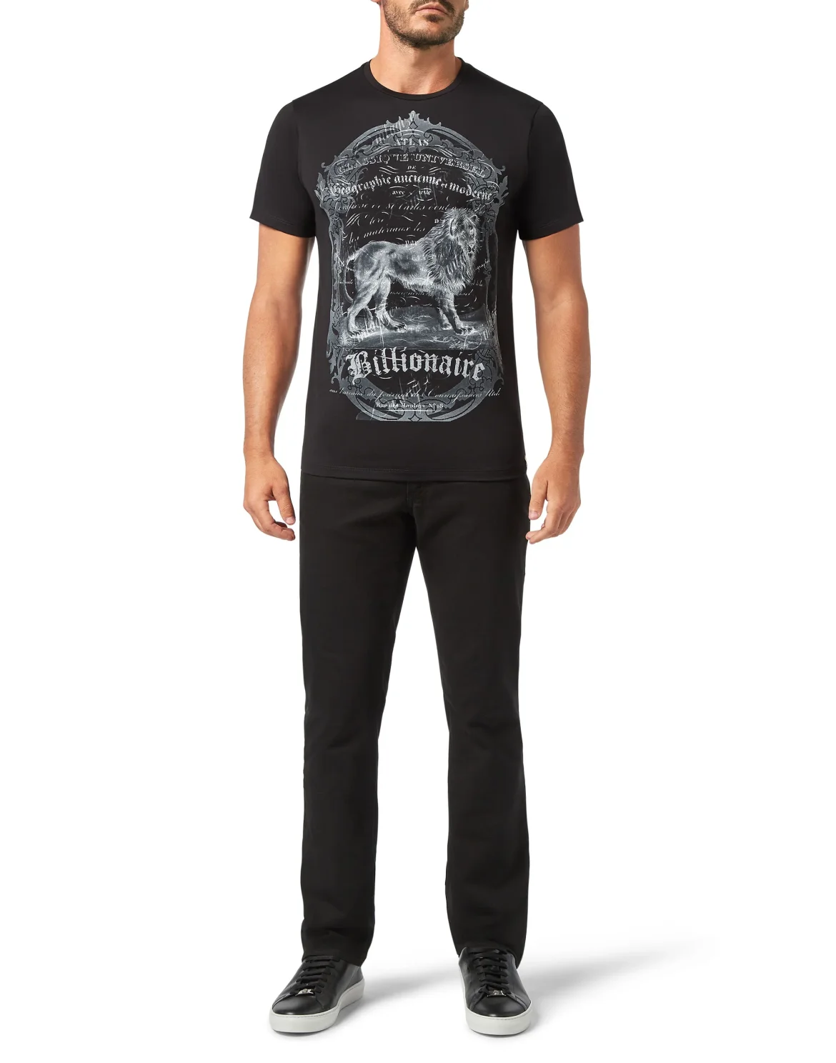 T-shirt Round Neck SS Lion, цвет: Черный