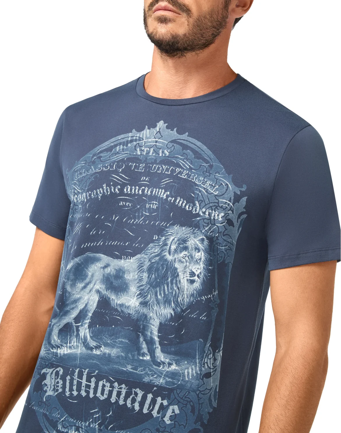 T-shirt Round Neck SS Lion, цвет: Синий