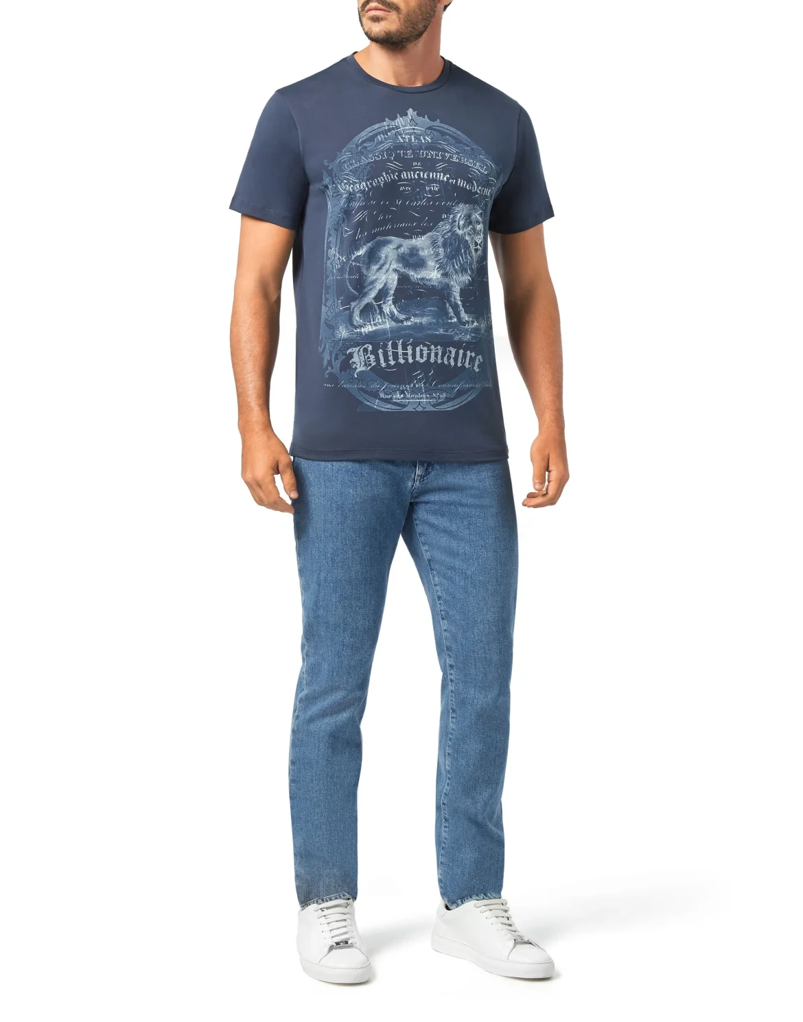 T-shirt Round Neck SS Lion, цвет: Синий