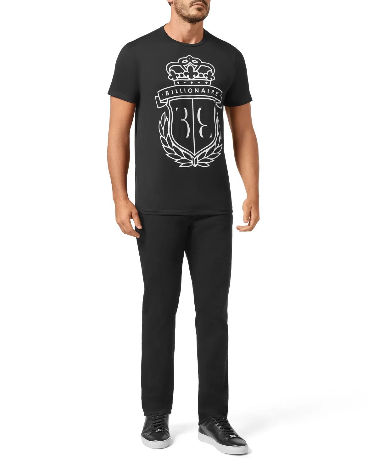 T-shirt Round Neck SS Crest, цвет: Черный