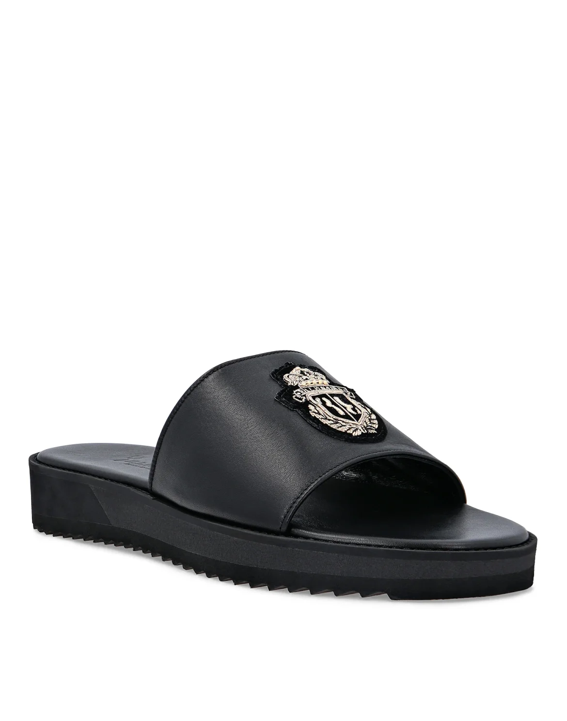 Sandals Flat Crest, цвет: Черный