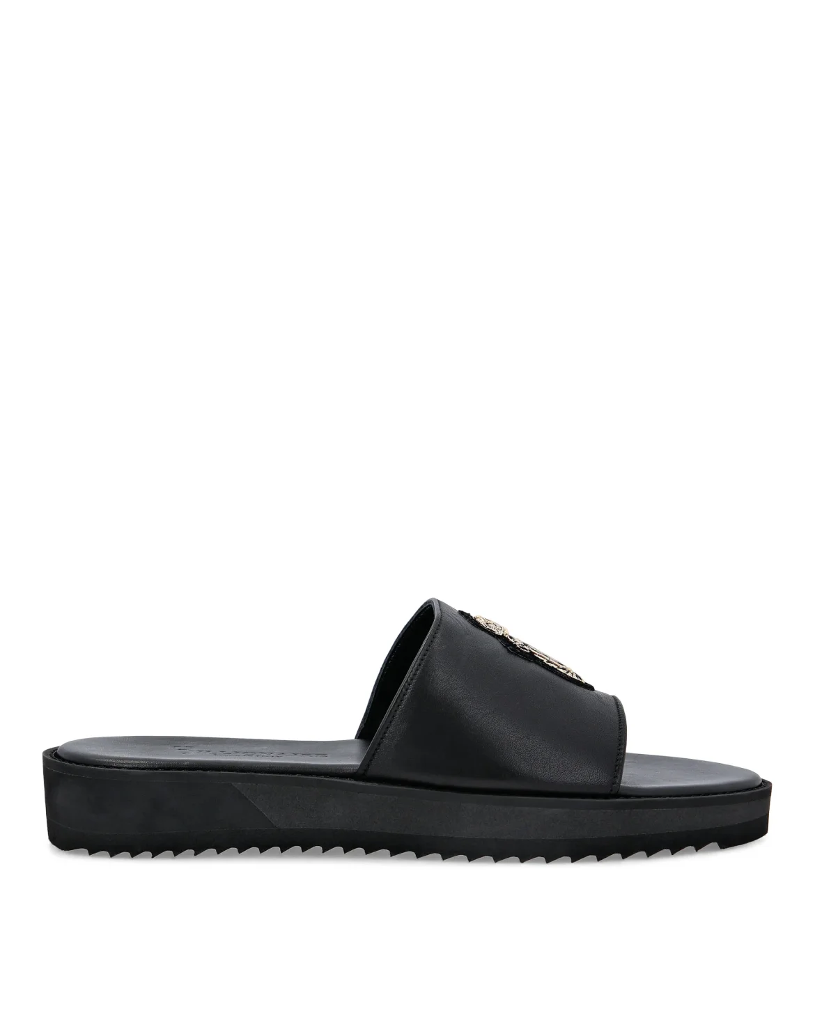 Sandals Flat Crest, цвет: Черный