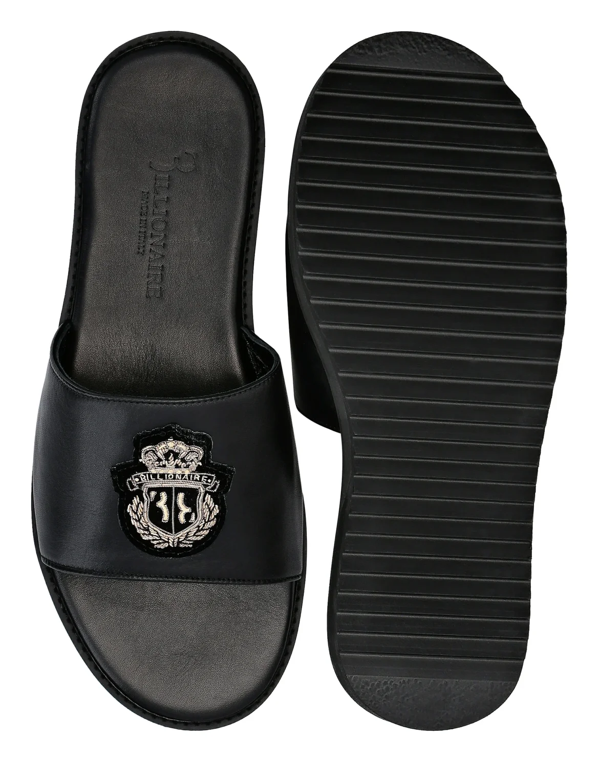 Sandals Flat Crest, цвет: Черный