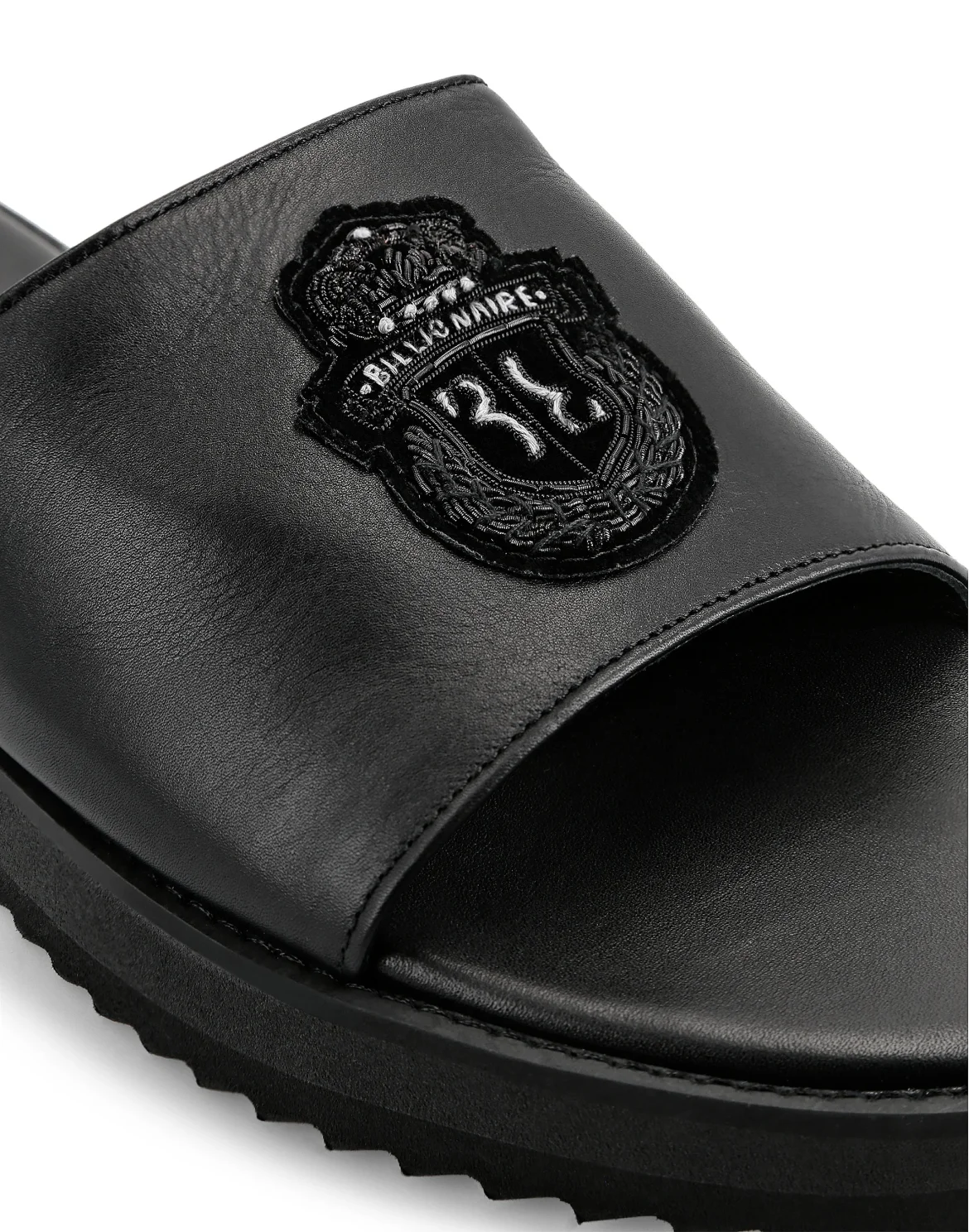 Sandals Flat Crest, цвет: Черный