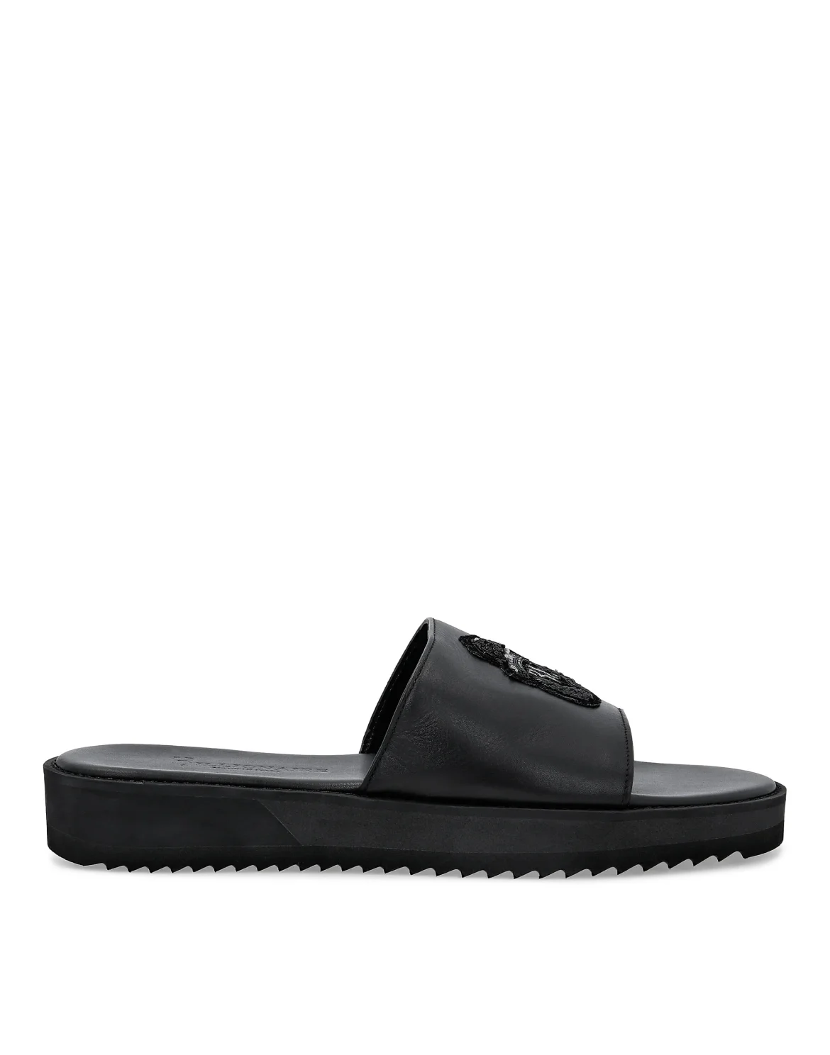 Sandals Flat Crest, цвет: Черный
