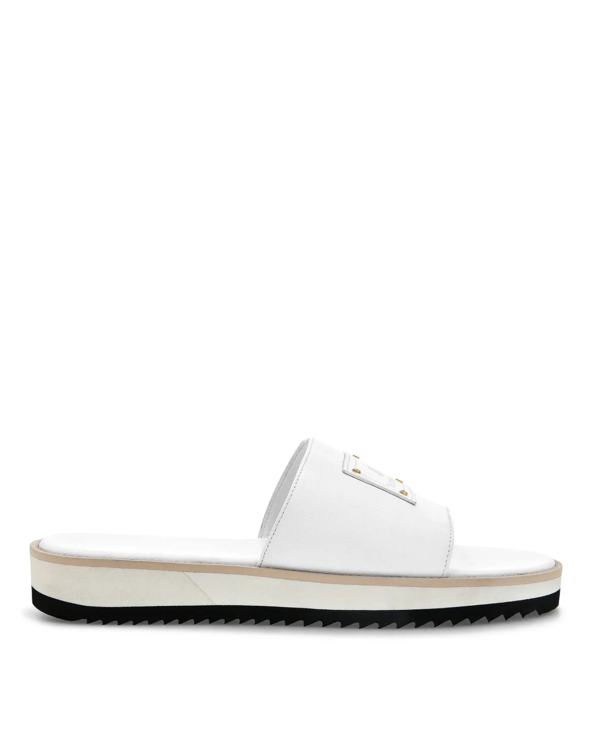Sandals Flat Istitutional, цвет: Белый