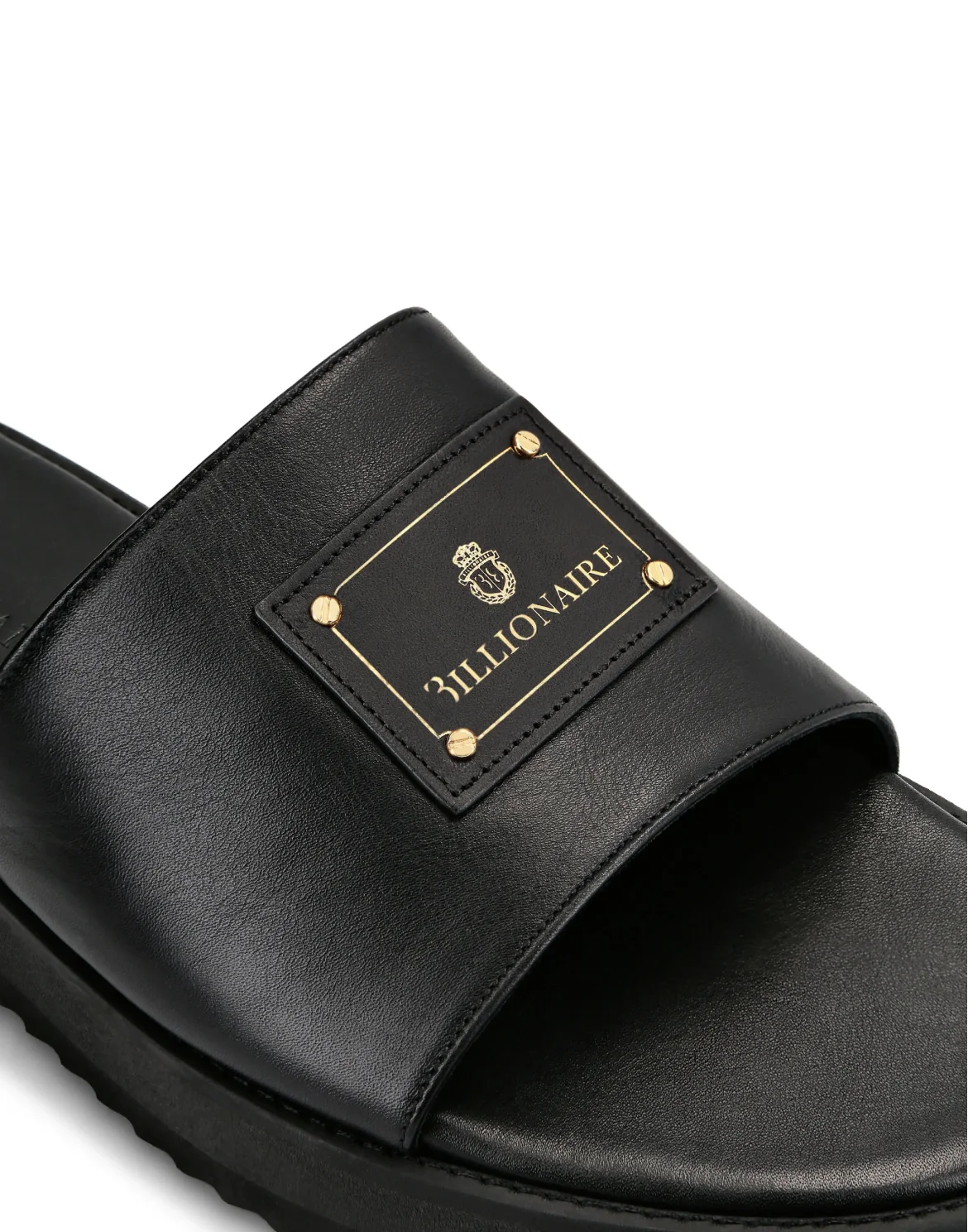 Sandals Flat Istitutional, цвет: Черный