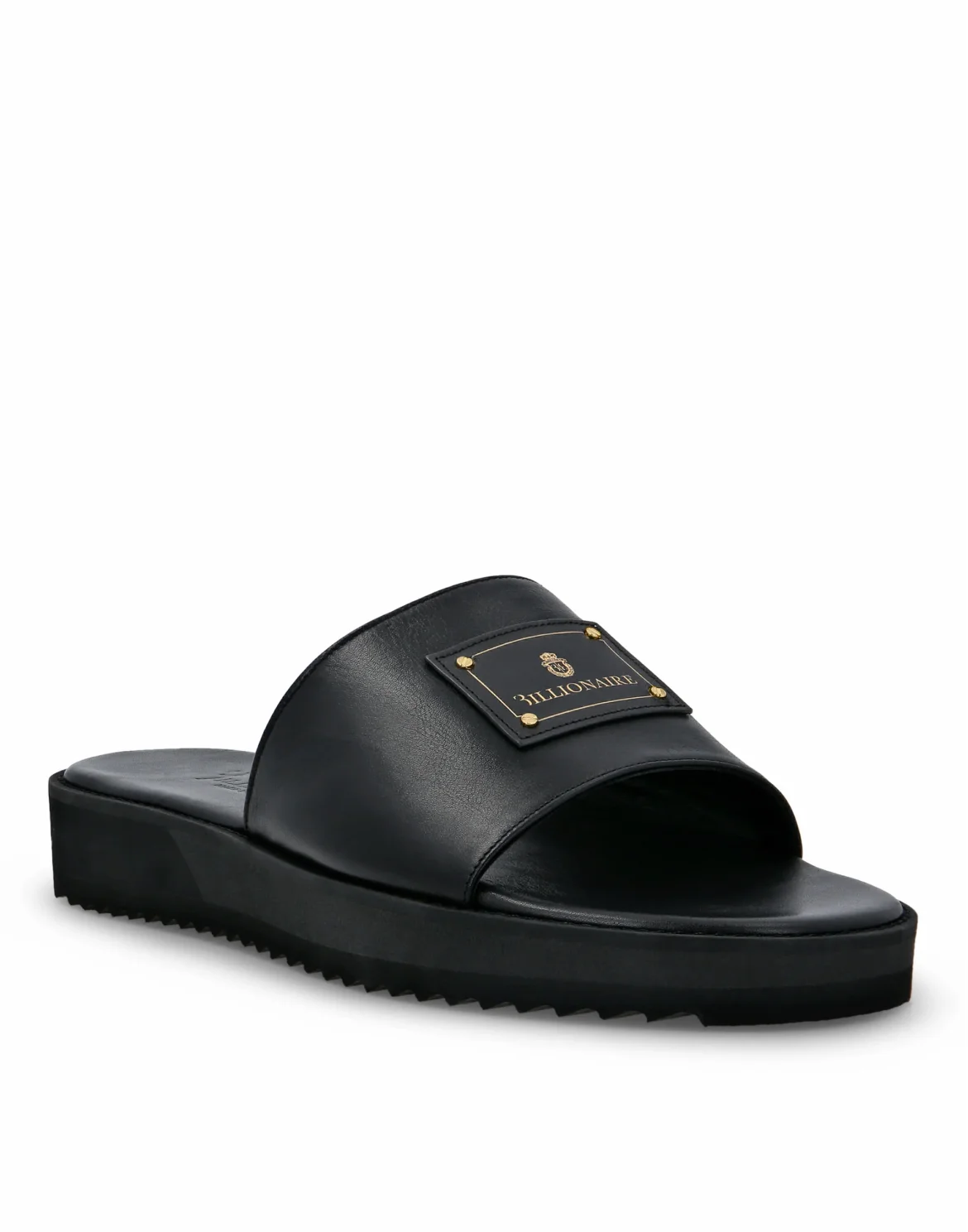 Sandals Flat Istitutional, цвет: Черный