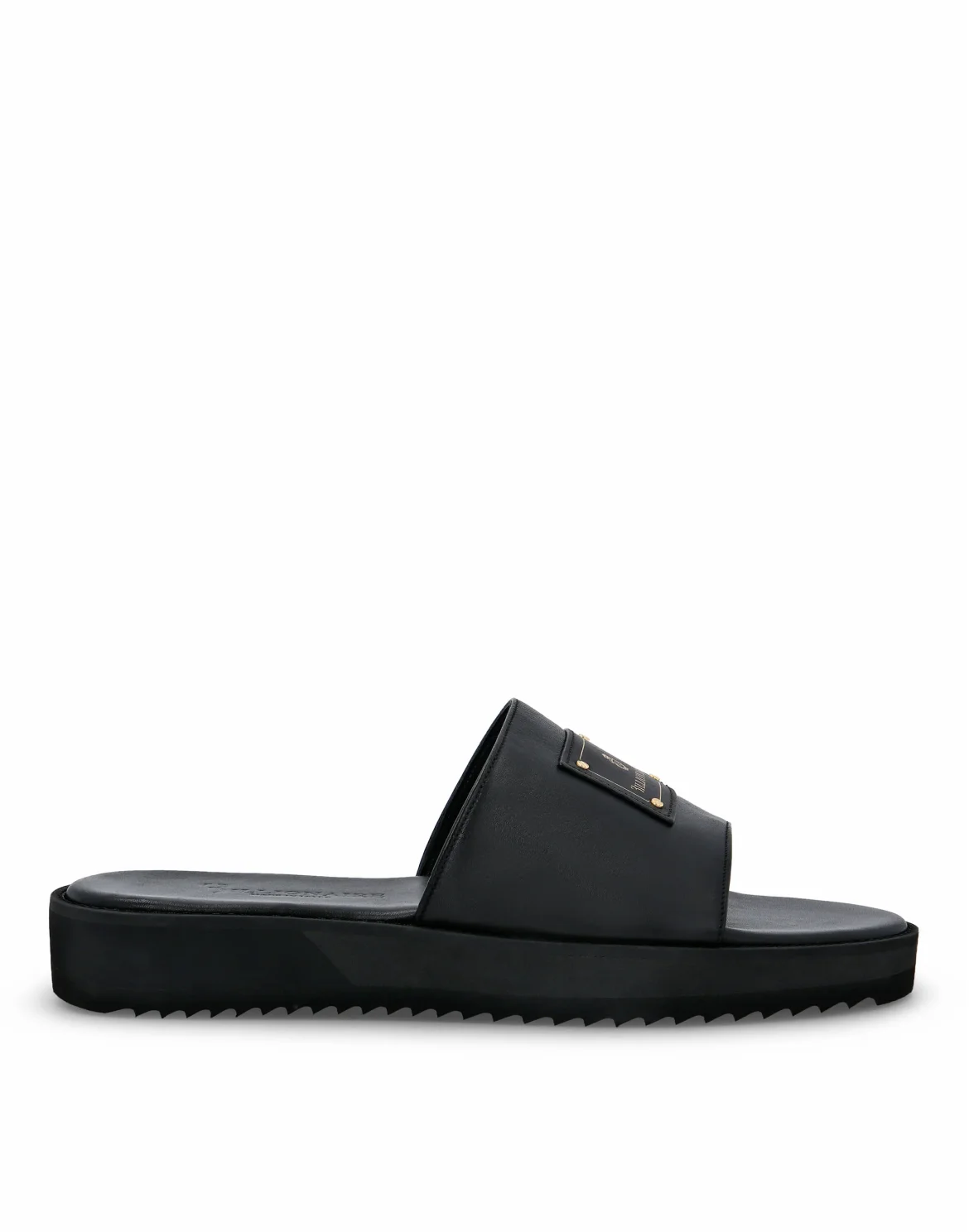 Sandals Flat Istitutional, цвет: Черный