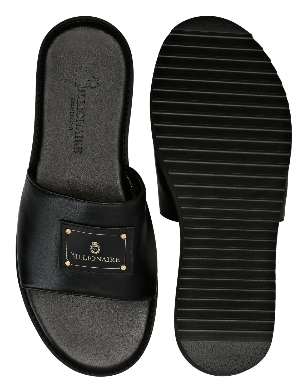 Sandals Flat Istitutional, цвет: Черный