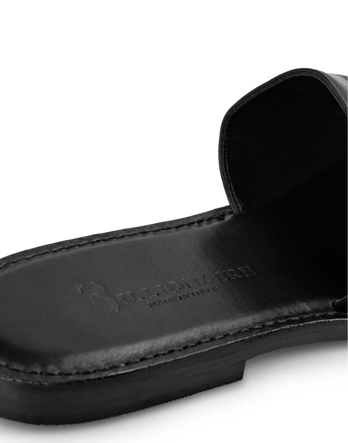 Sandals Flat Istitutional, цвет: Черный