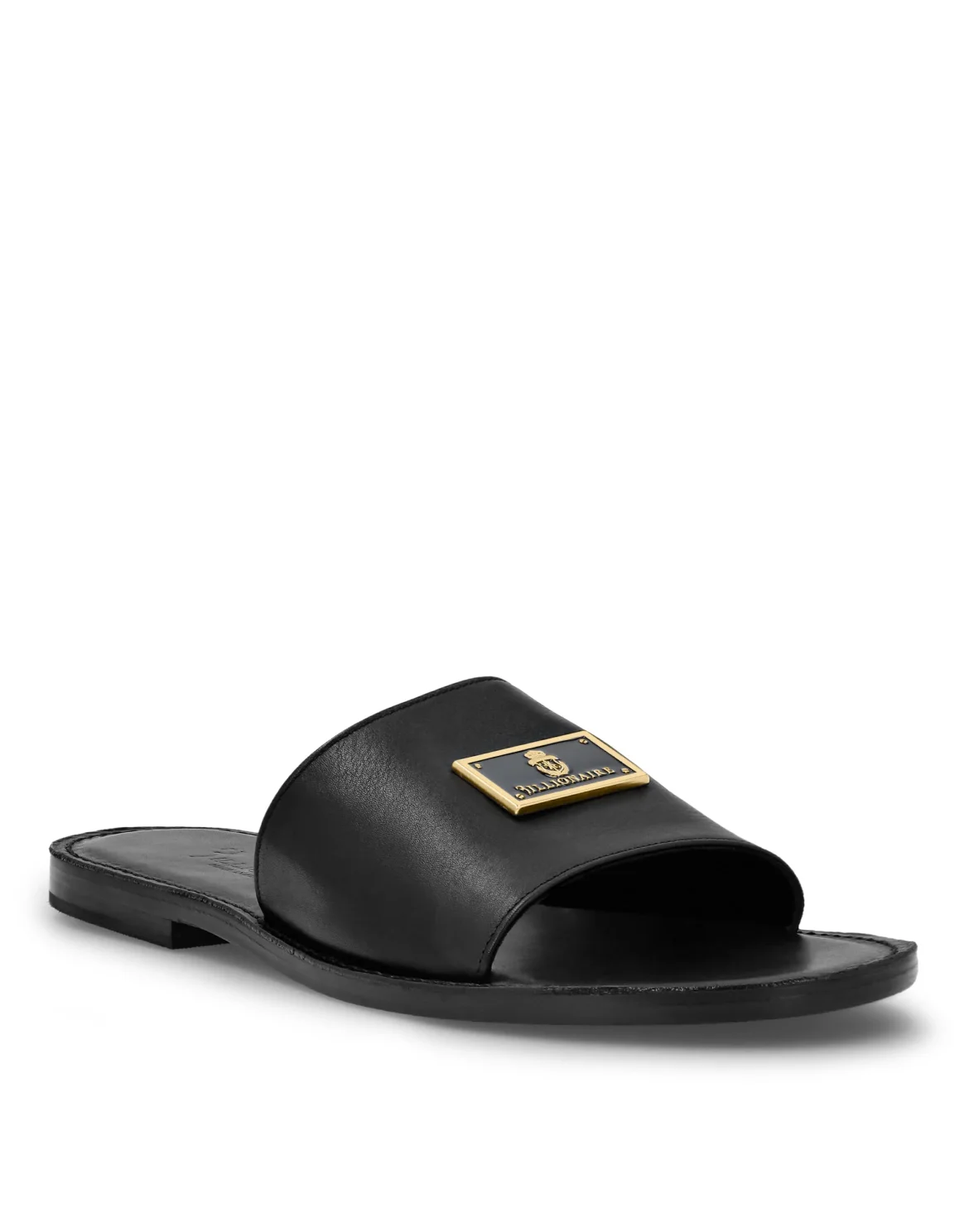 Sandals Flat Istitutional, цвет: Черный