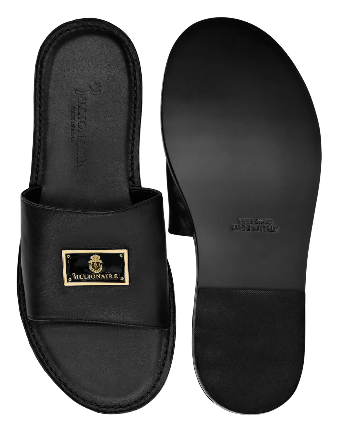 Sandals Flat Istitutional, цвет: Черный